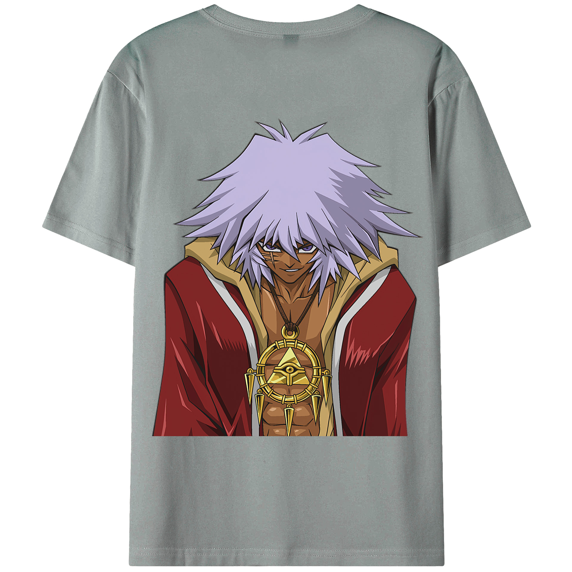 （画像用） 遊☆戯☆王 Yu-Gi-Oh! 綿100％ メンズ半袖Tシャツ（バックプリント） 通気性